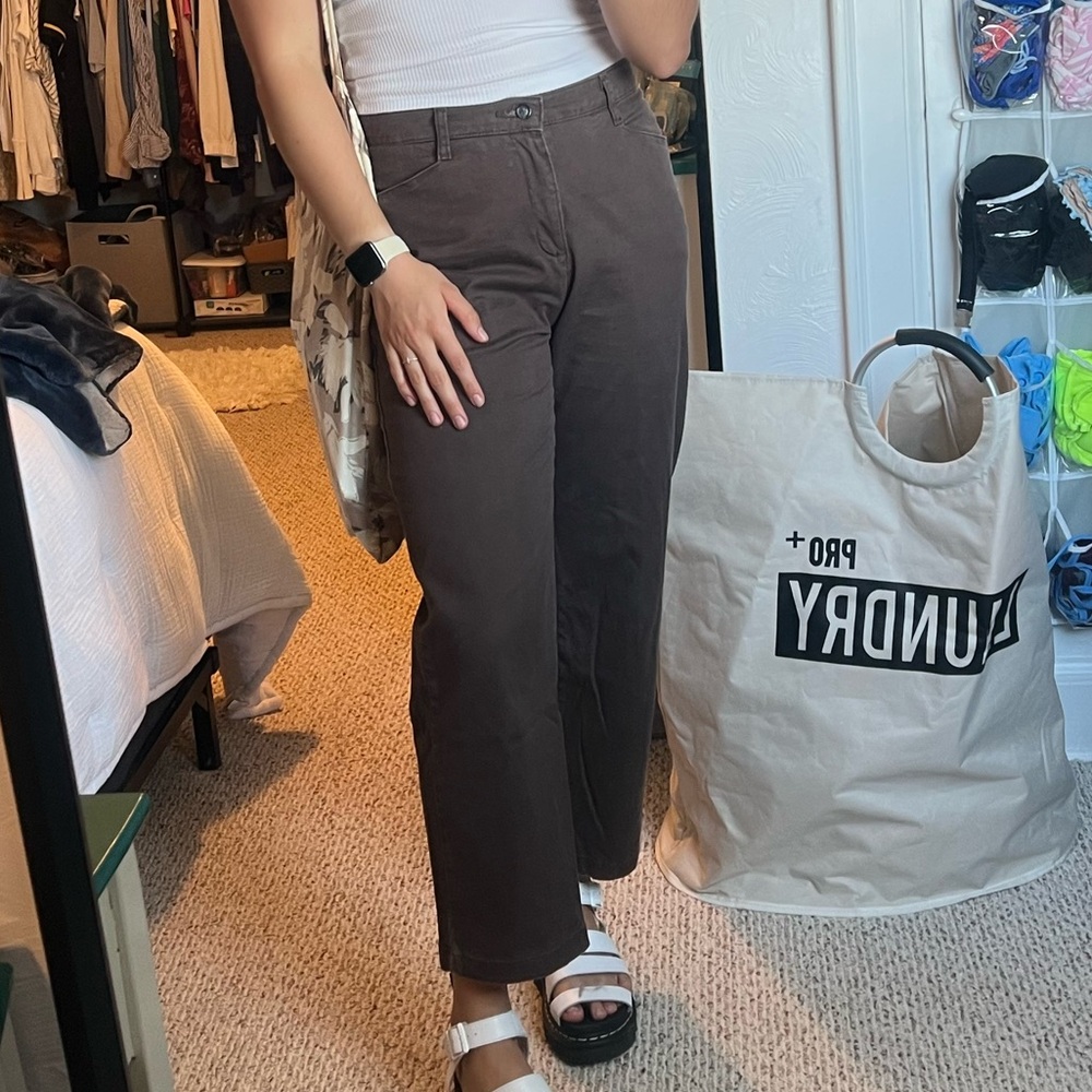 Brown Straight Leg Jeans